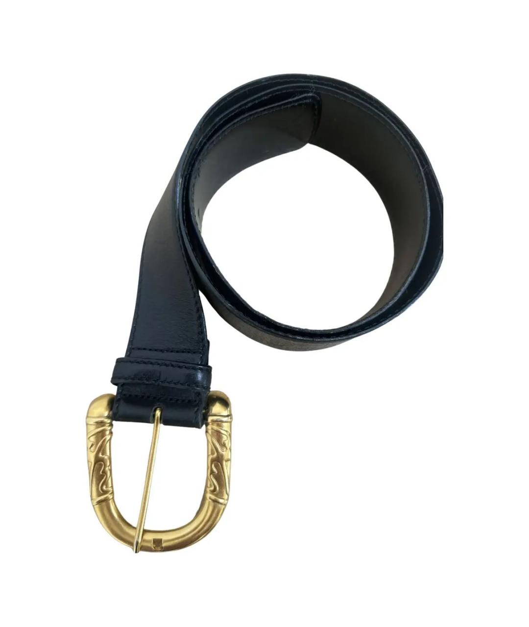 ESCADA Черный кожаный ремень, фото 1