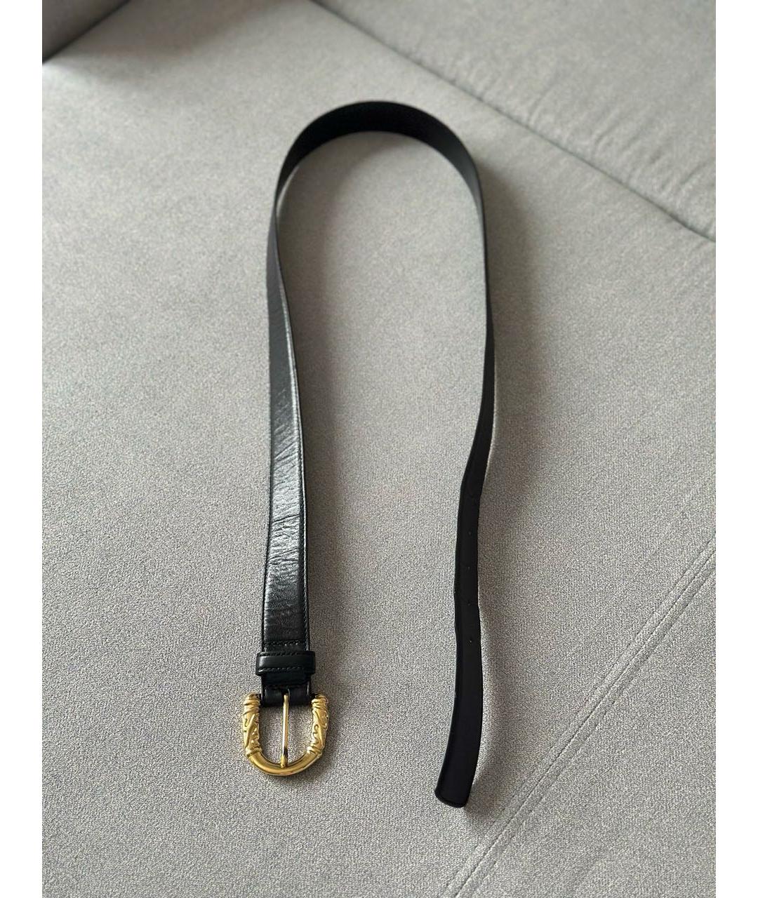 ESCADA Черный кожаный ремень, фото 3