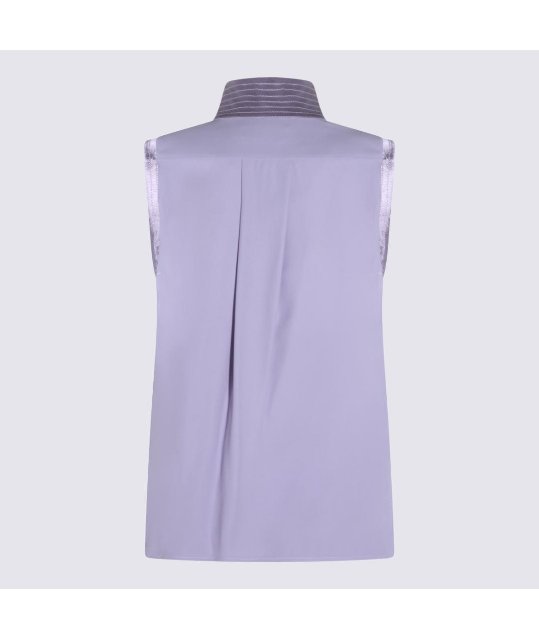 ELISABETTA FRANCHI Фиолетовая вискозная рубашка, фото 2