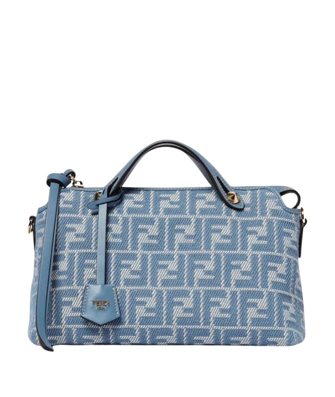 FENDI Голубая деним сумка через плечо, фото 1