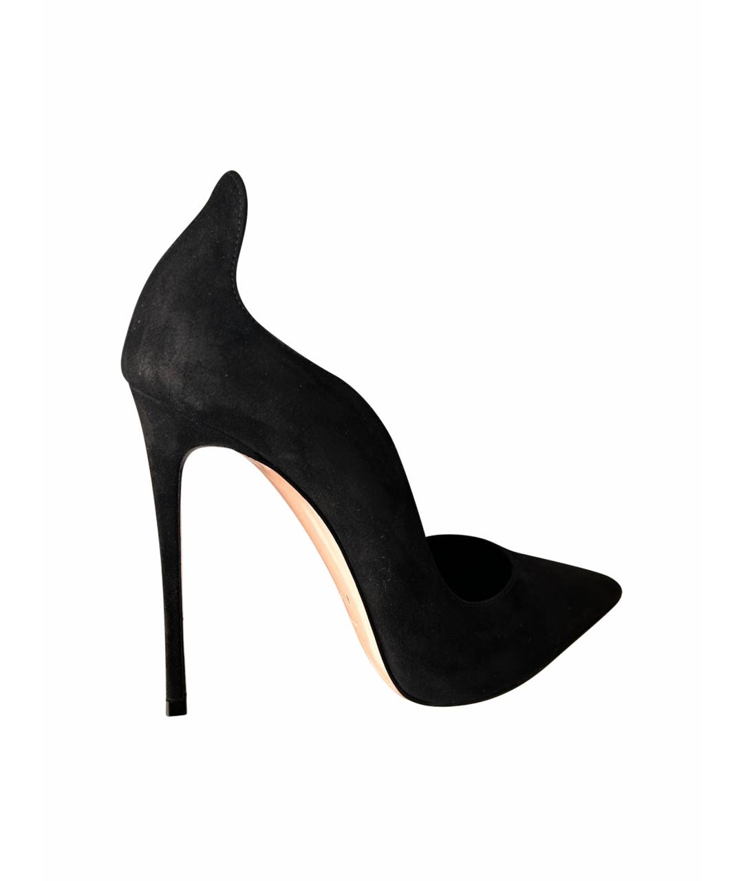 LE SILLA Черные замшевые туфли, фото 1