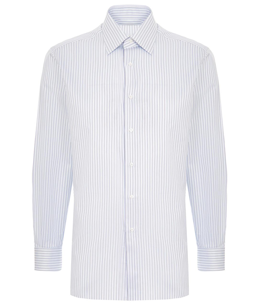 BRIONI Белая хлопковая кэжуал рубашка, фото 1