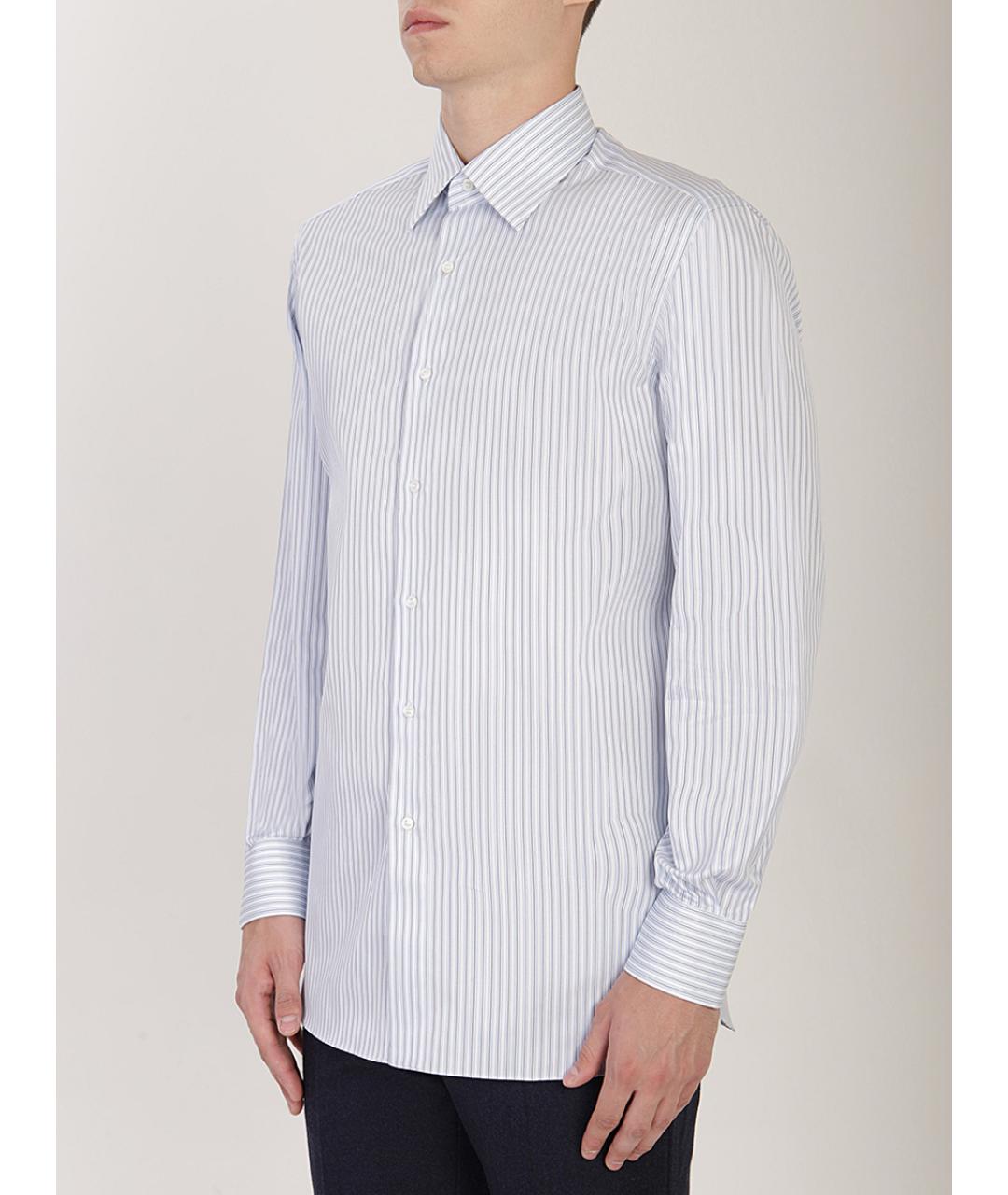 BRIONI Белая хлопковая кэжуал рубашка, фото 3