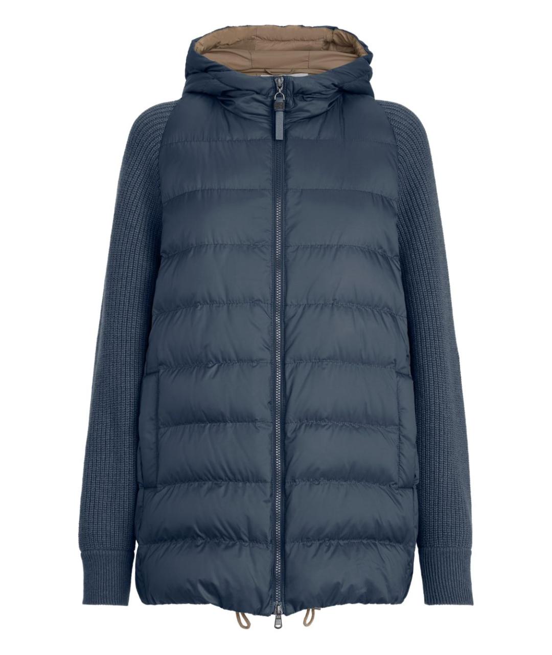 BRUNELLO CUCINELLI Синяя полиэстеровая куртка, фото 1