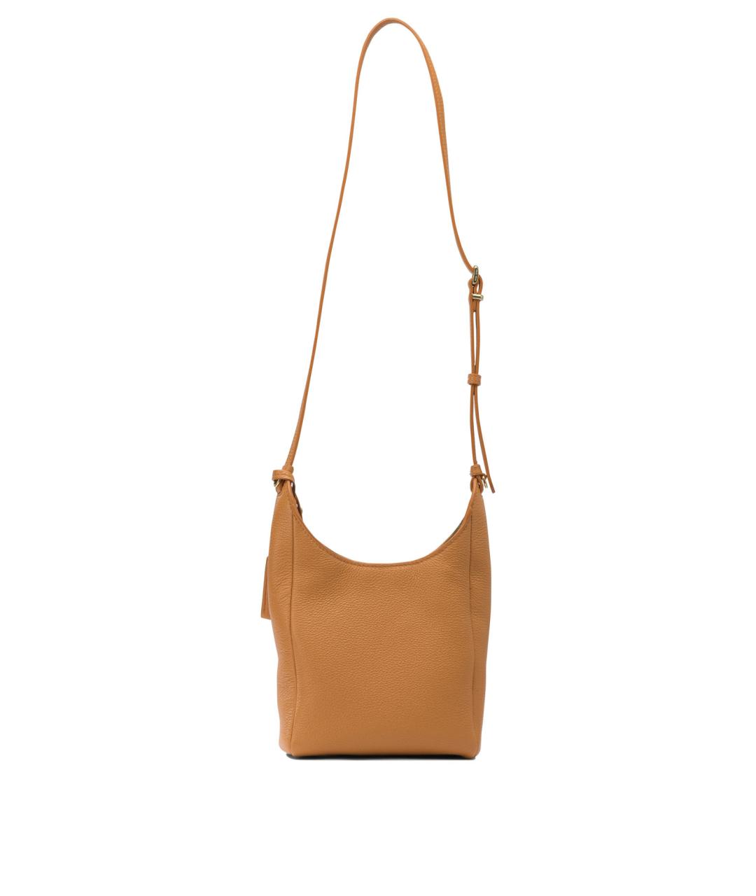 MIU MIU Бежевая кожаная сумка через плечо, фото 3