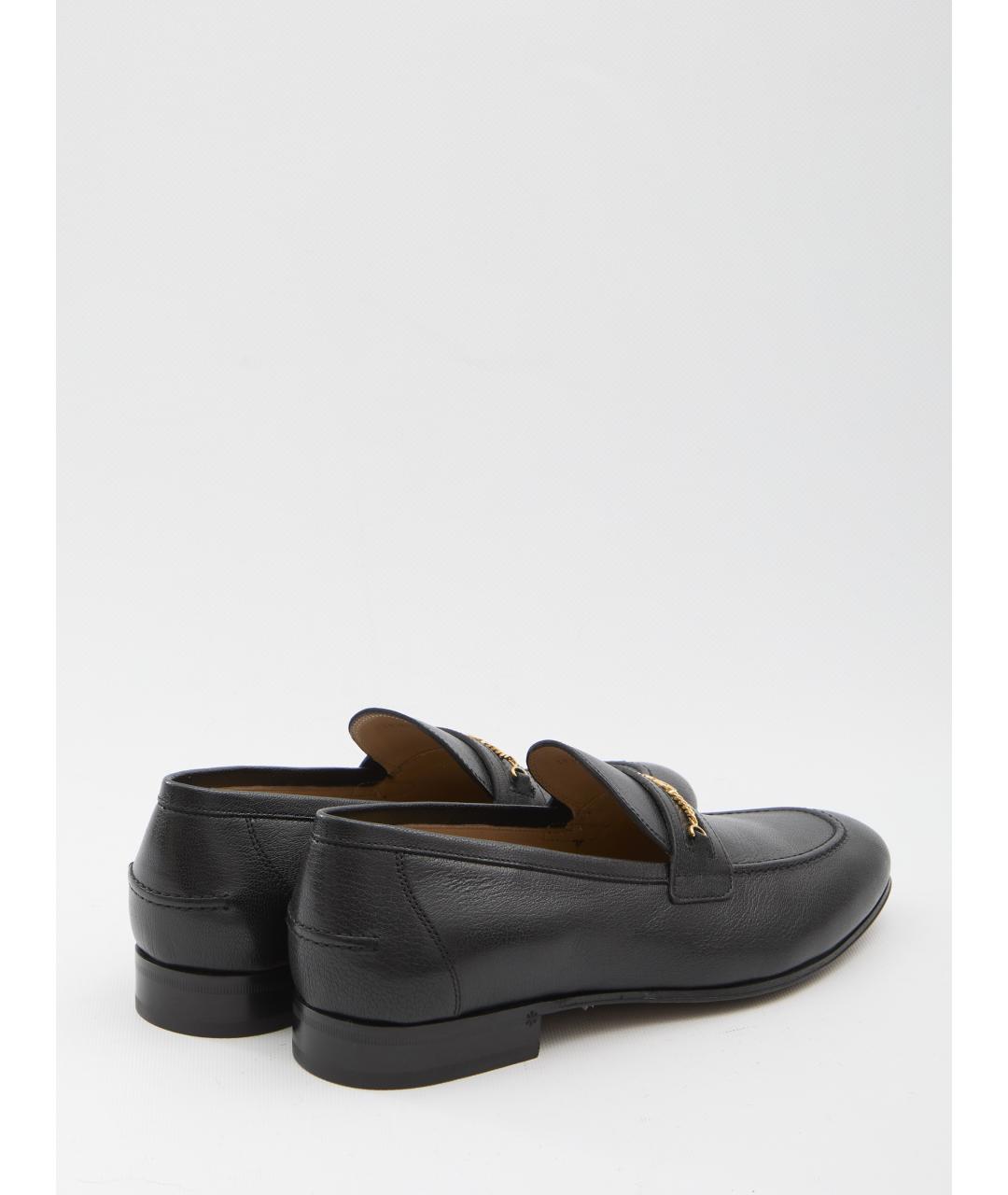 VALENTINO Черные кожаные лоферы, фото 3