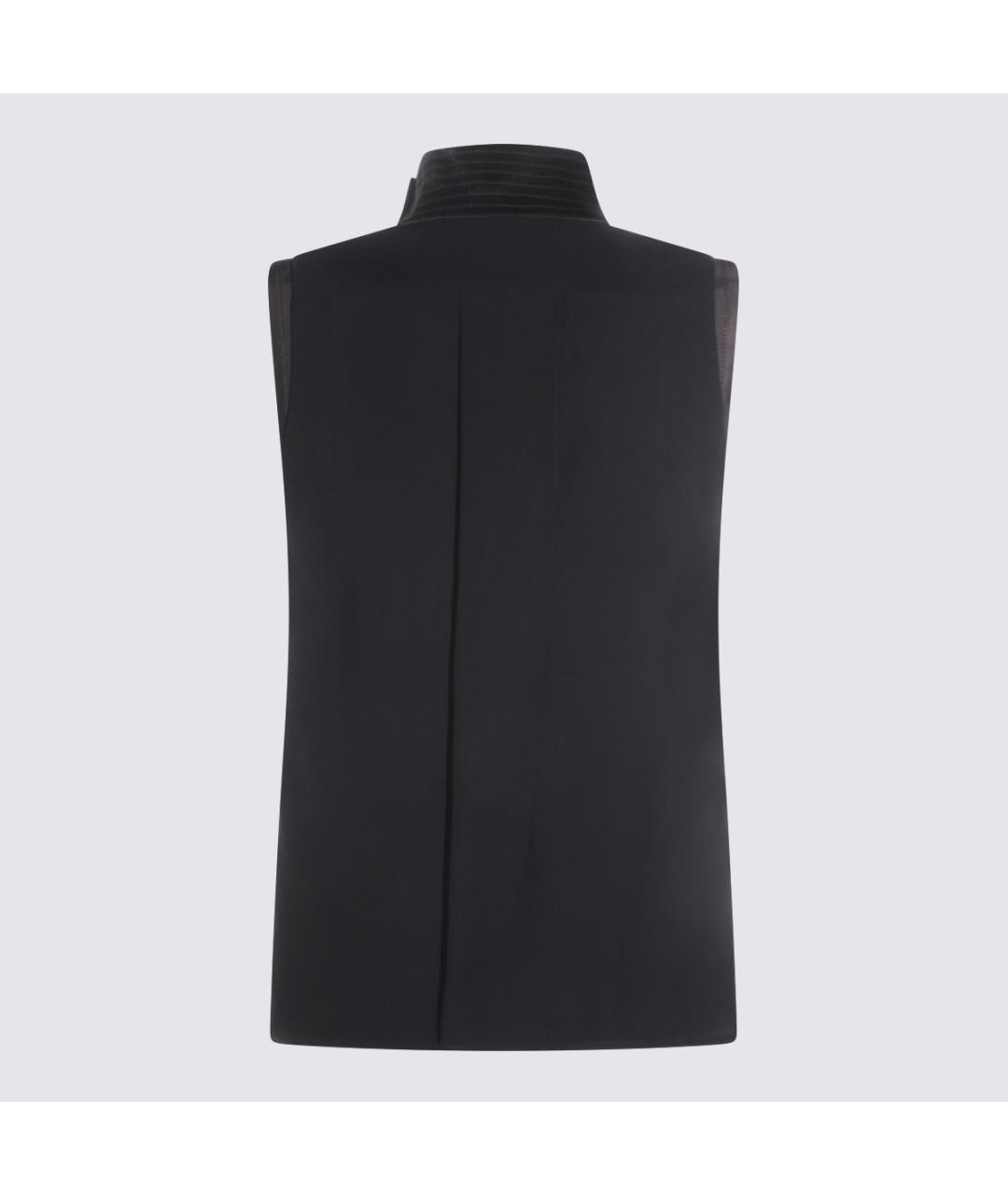 ELISABETTA FRANCHI Черная вискозная рубашка, фото 2