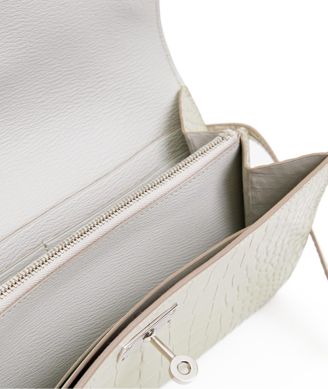 HERMES Бежевый кошелек из экзотической кожи, фото 5