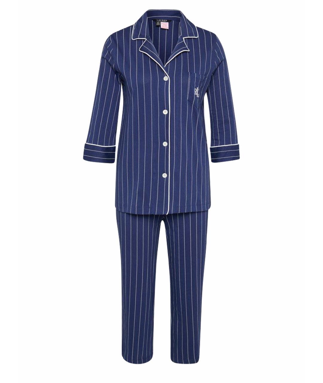 RALPH LAUREN Синяя хлопковая пижама, фото 1
