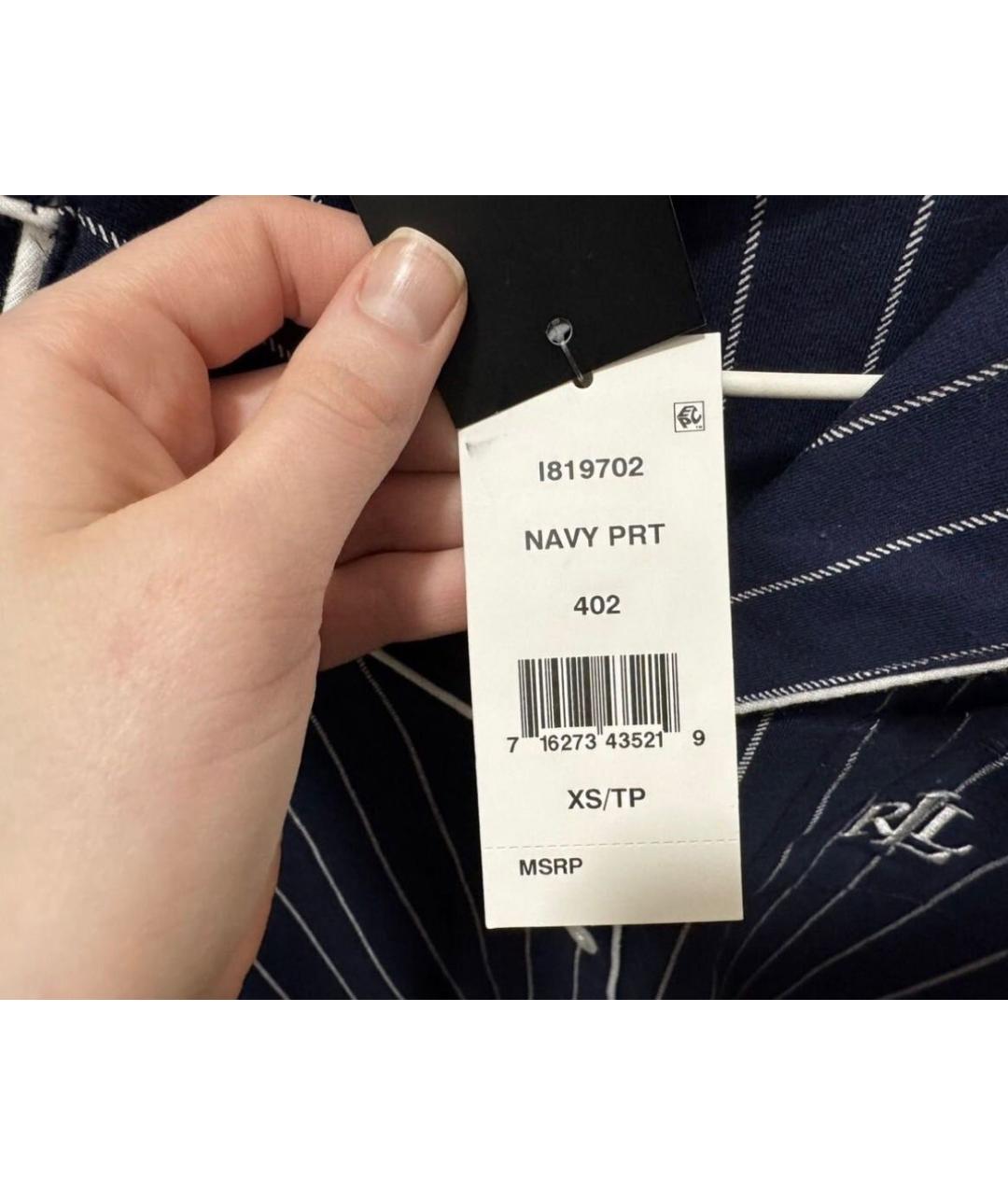 RALPH LAUREN Синяя хлопковая пижама, фото 6