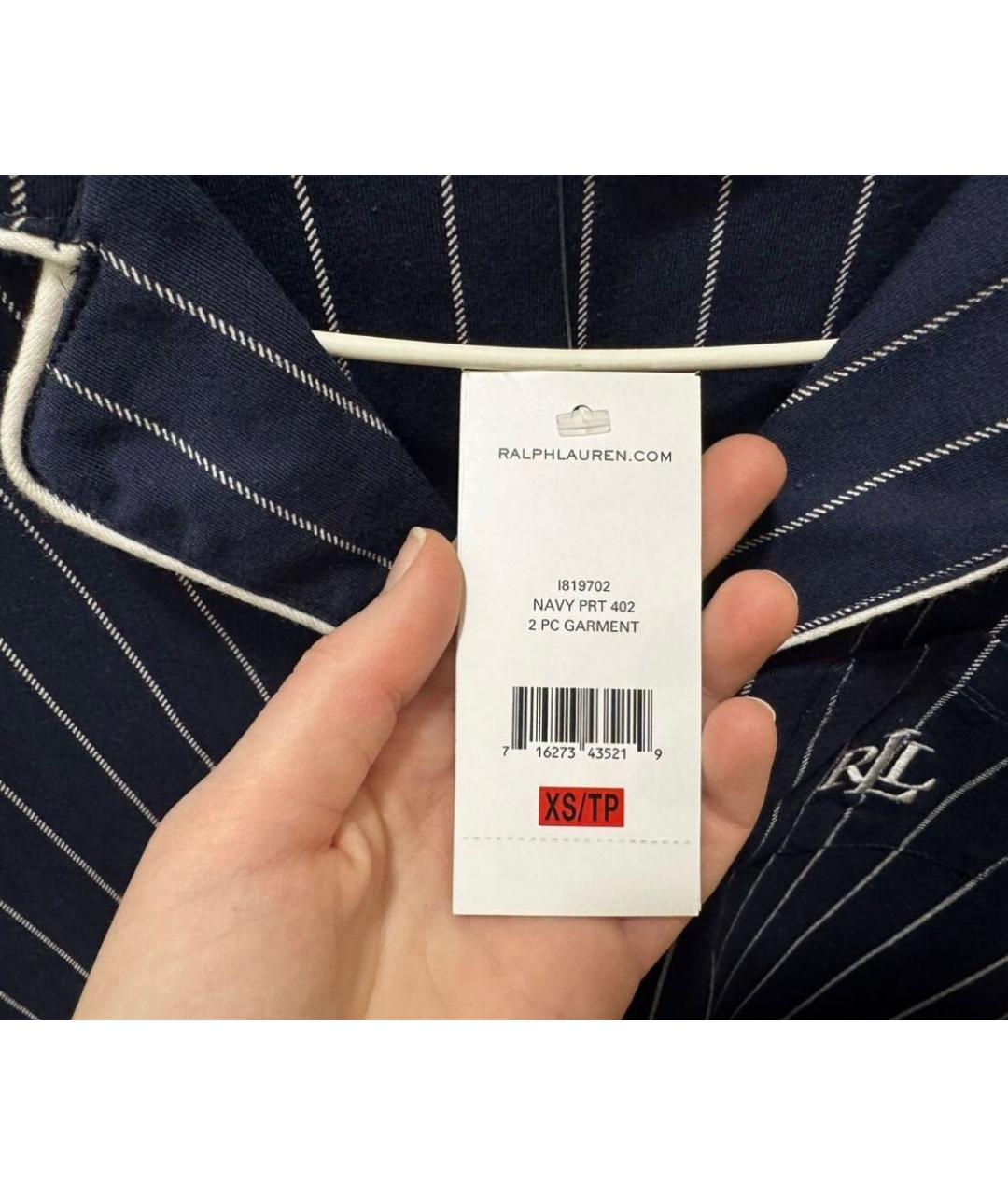 RALPH LAUREN Синяя хлопковая пижама, фото 5