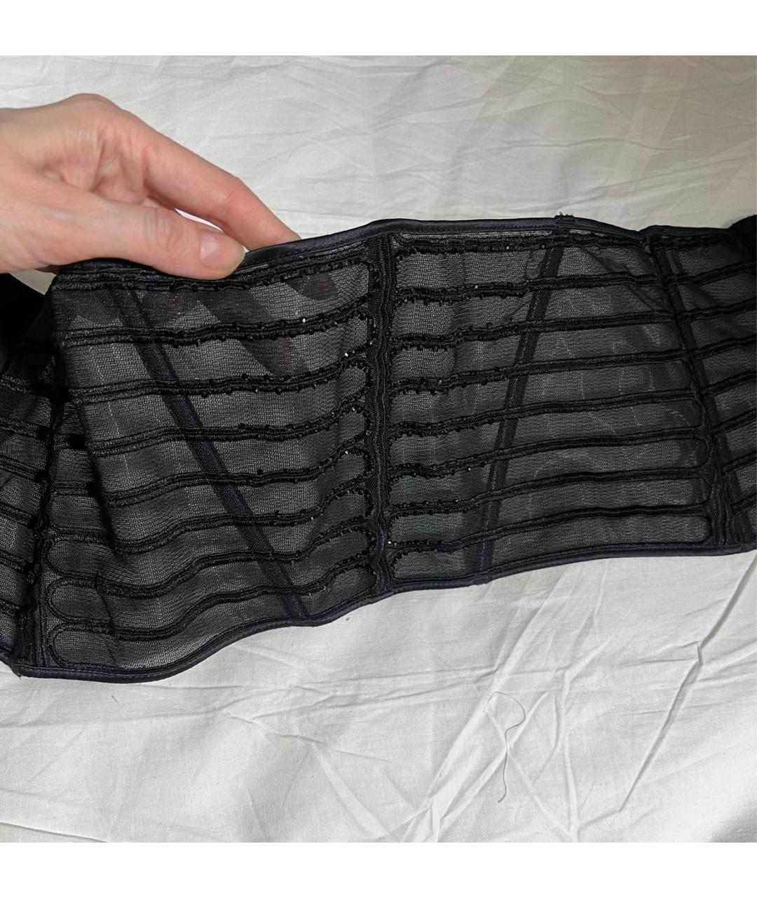 LA PERLA Черный полиэстеровый корсет, фото 4