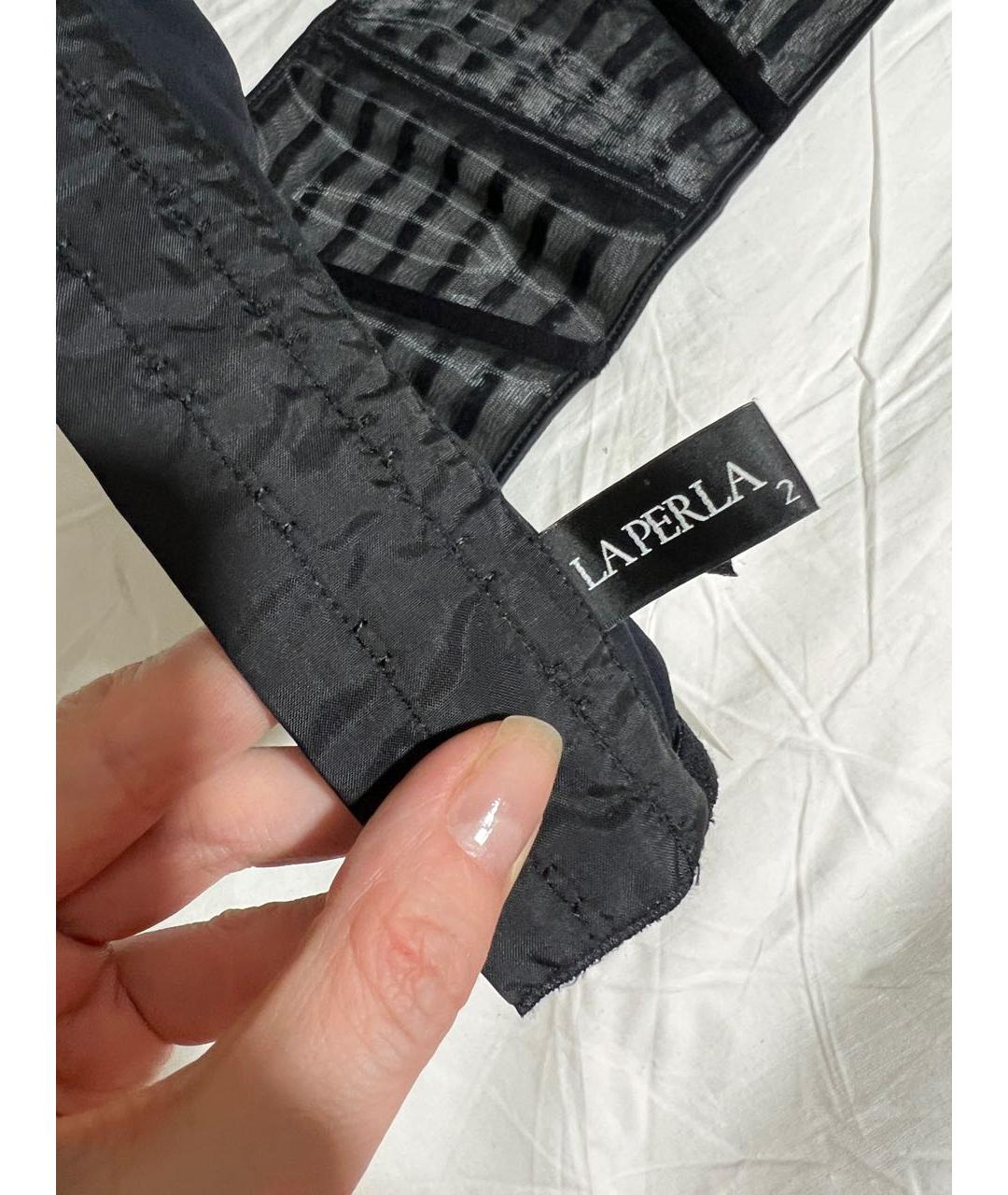 LA PERLA Черный полиэстеровый корсет, фото 6