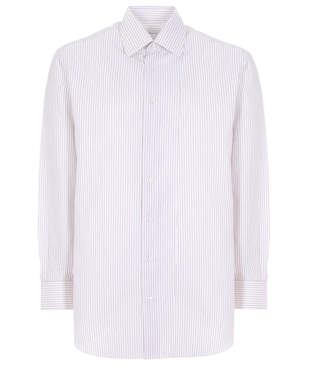 BRIONI Белая хлопковая кэжуал рубашка, фото 1