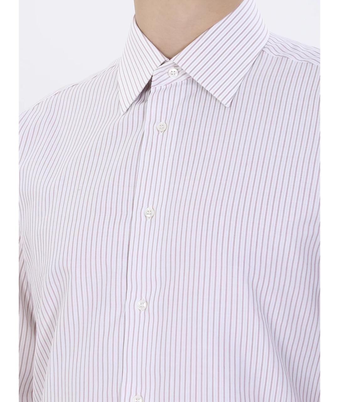 BRIONI Белая хлопковая кэжуал рубашка, фото 5