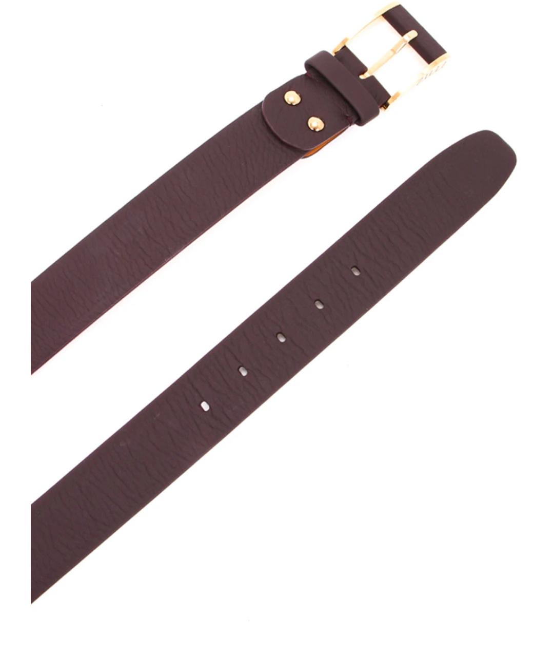 ZILLI Бордовый кожаный ремень, фото 3