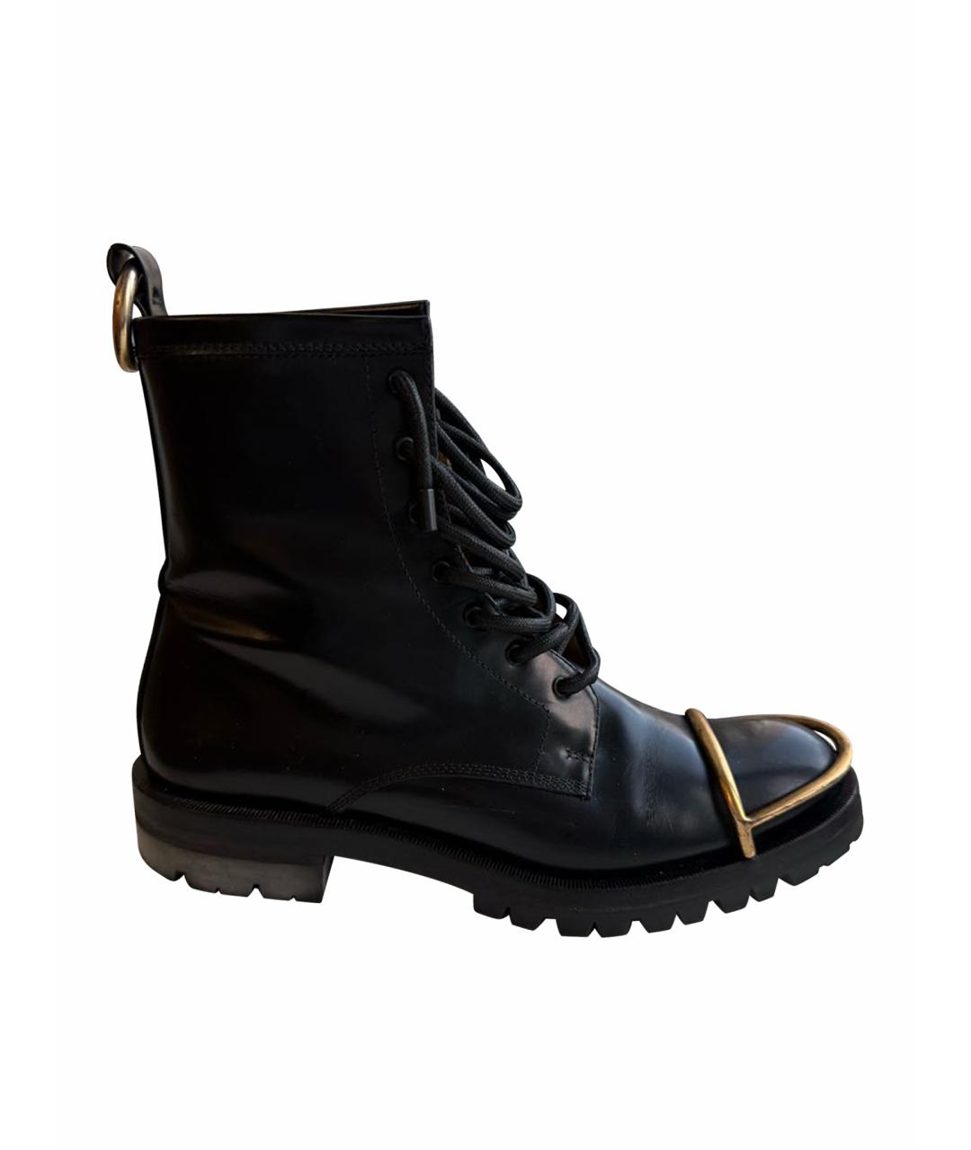 ALEXANDER WANG Черные кожаные ботинки, фото 1
