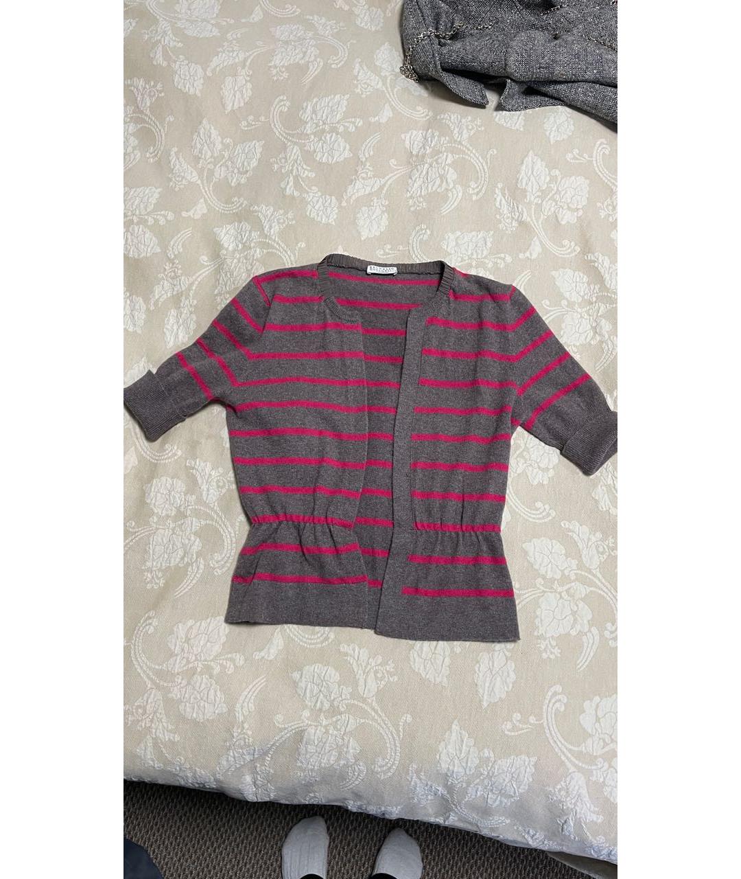 BRUNELLO CUCINELLI Фуксия кашемировый кардиган, фото 6