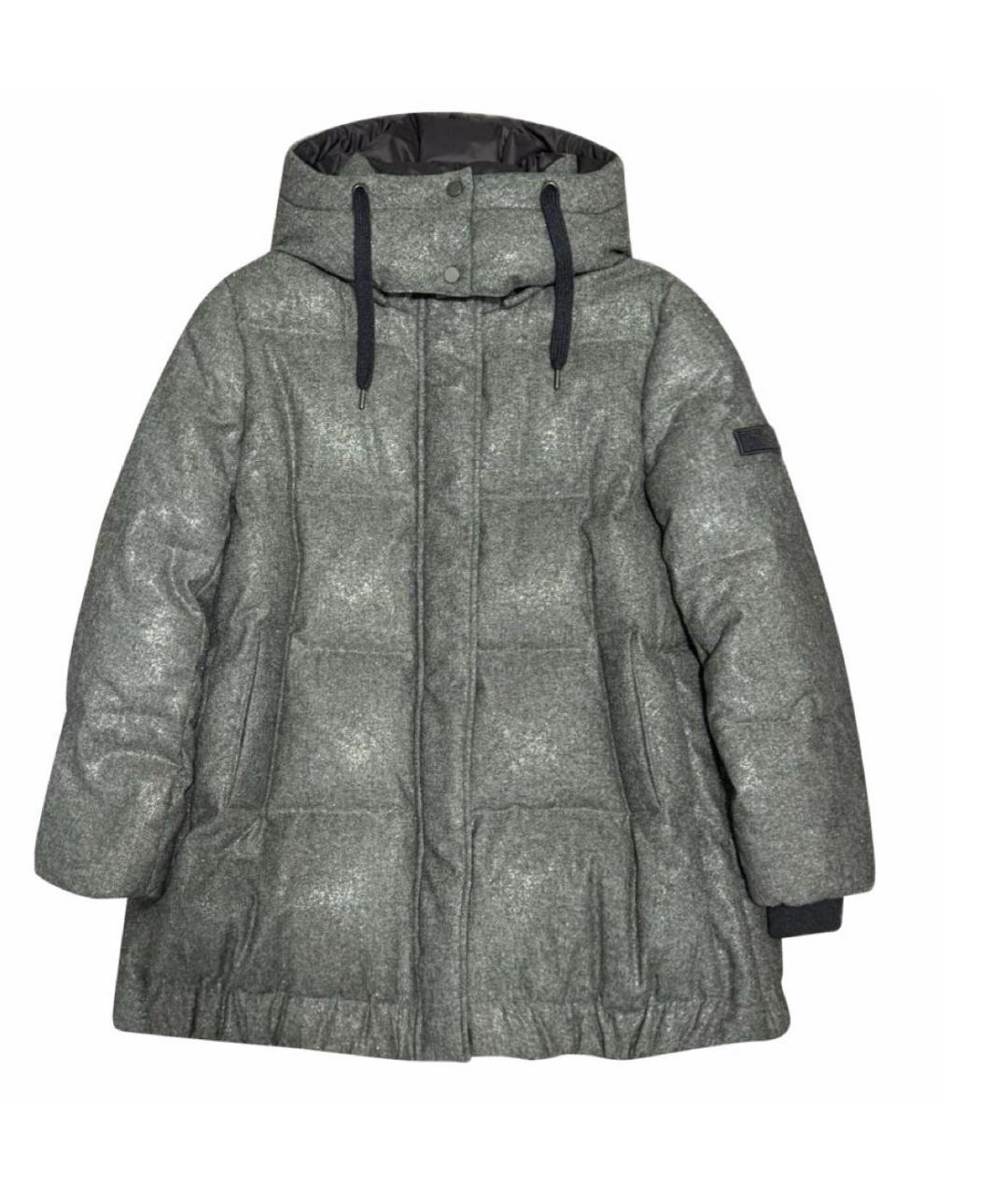 BRUNELLO CUCINELLI Антрацитовый кашемировый пуховик, фото 6