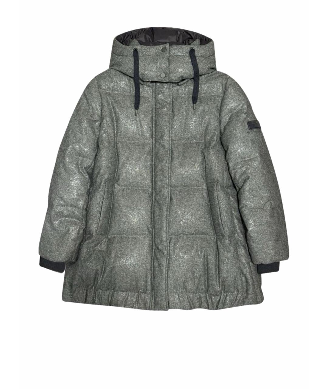 BRUNELLO CUCINELLI Антрацитовый кашемировый пуховик, фото 1