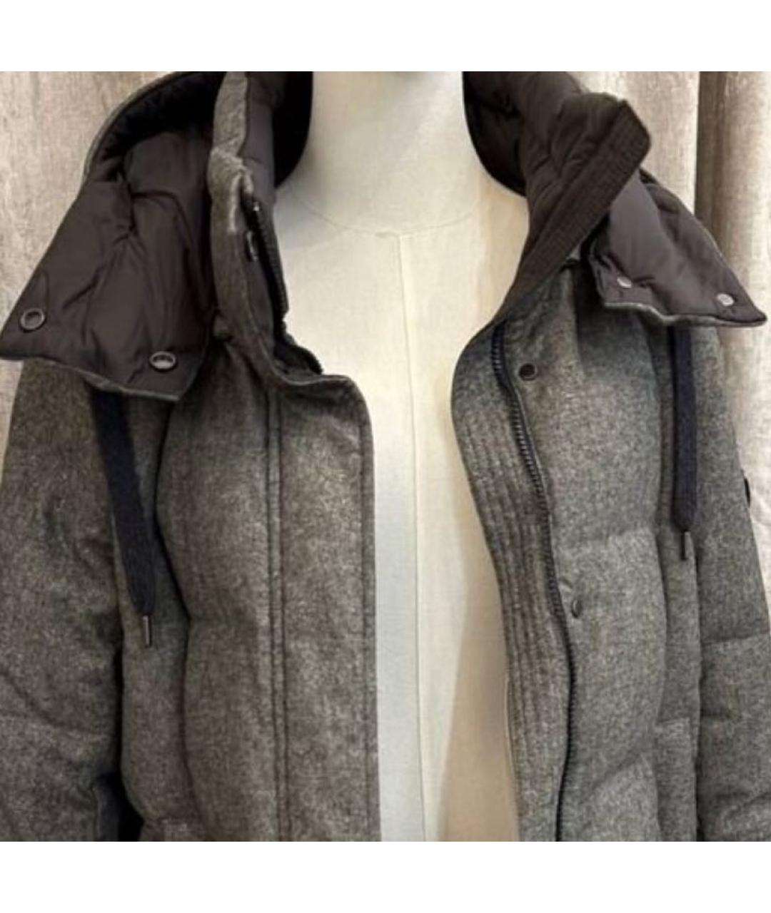 BRUNELLO CUCINELLI Антрацитовый кашемировый пуховик, фото 5