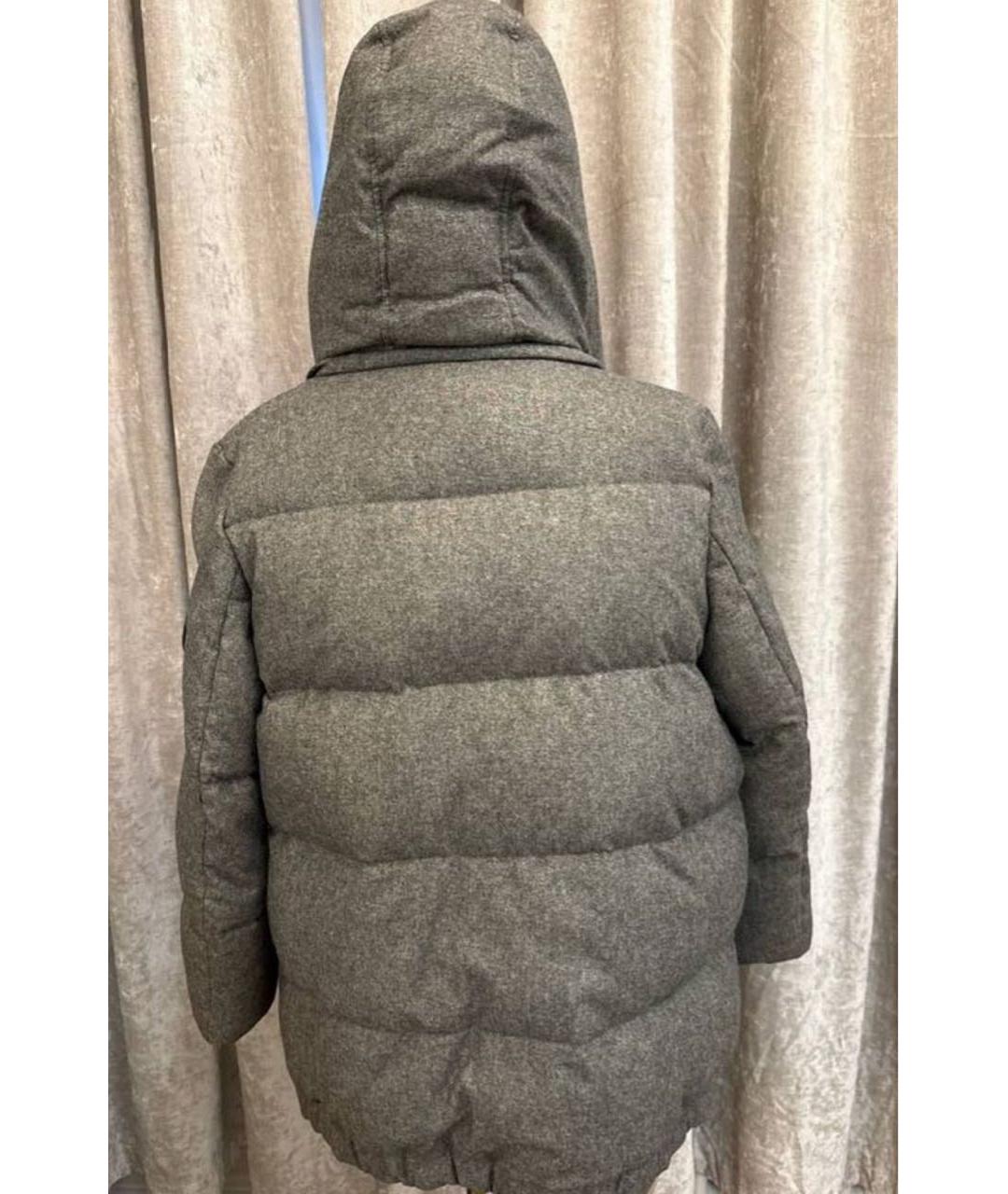 BRUNELLO CUCINELLI Антрацитовый кашемировый пуховик, фото 3