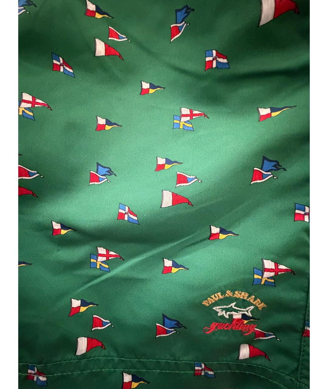 PAUL & SHARK Зеленые полиэстеровые шорты, фото 4