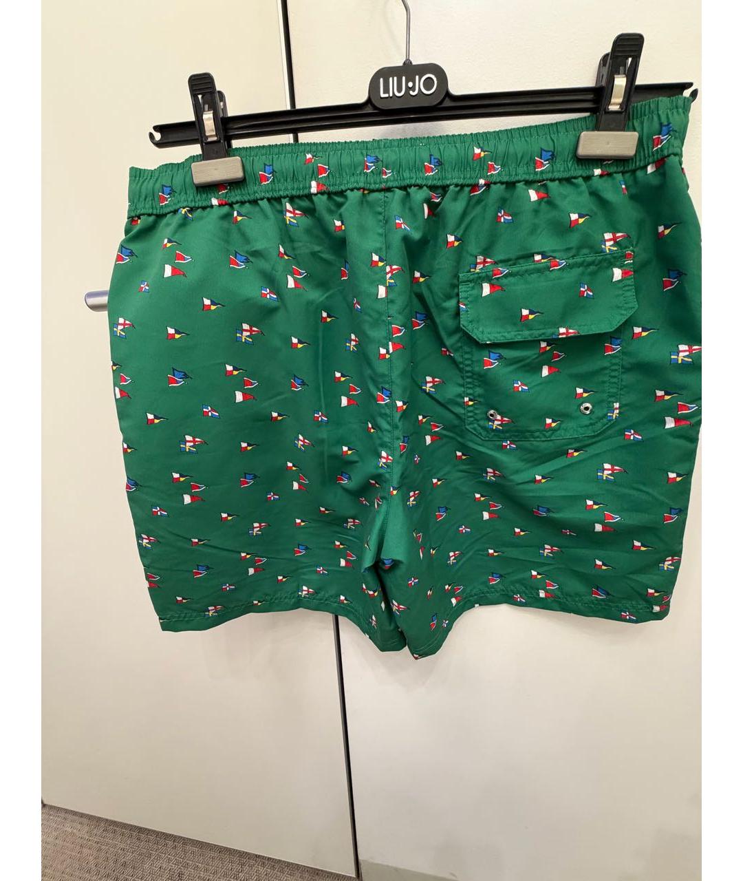 PAUL & SHARK Зеленые полиэстеровые шорты, фото 2