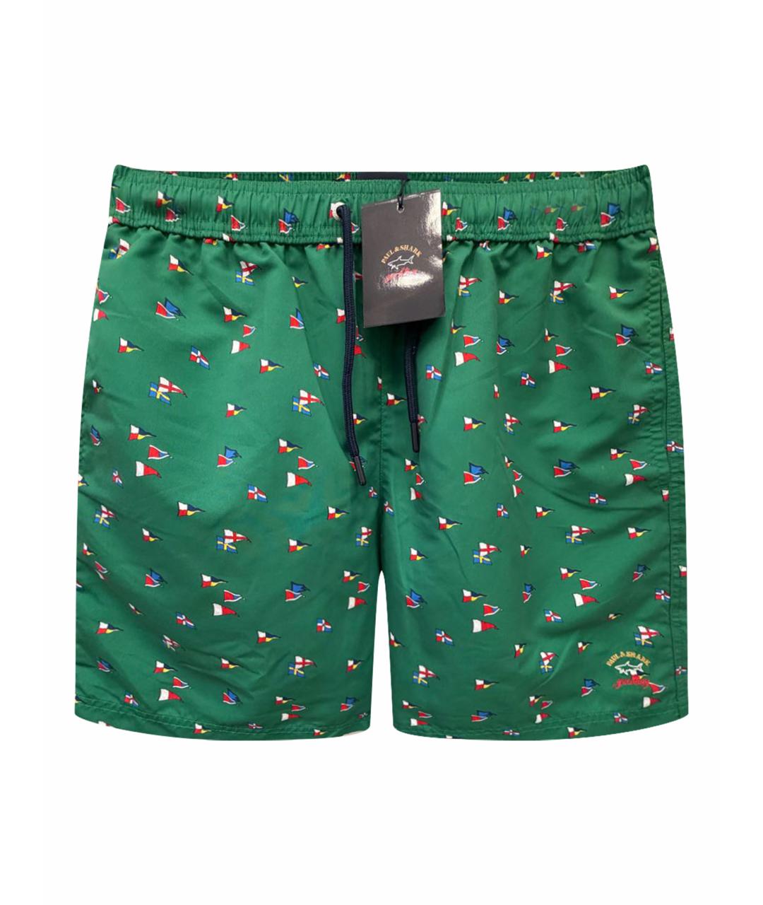 PAUL & SHARK Зеленые полиэстеровые шорты, фото 1