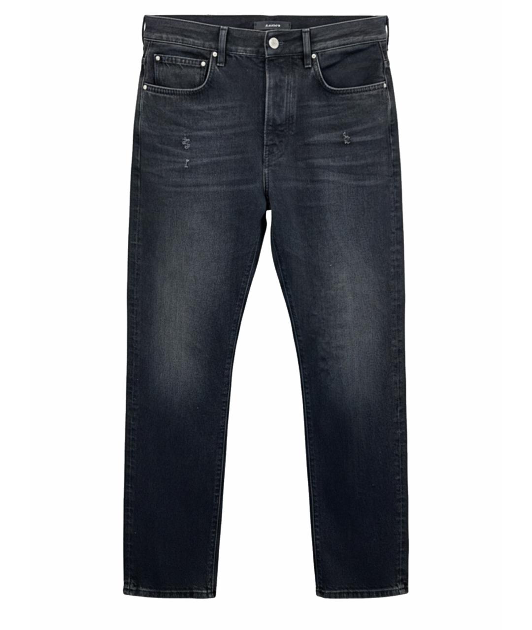 AMIRI Черные хлопковые прямые джинсы, фото 1