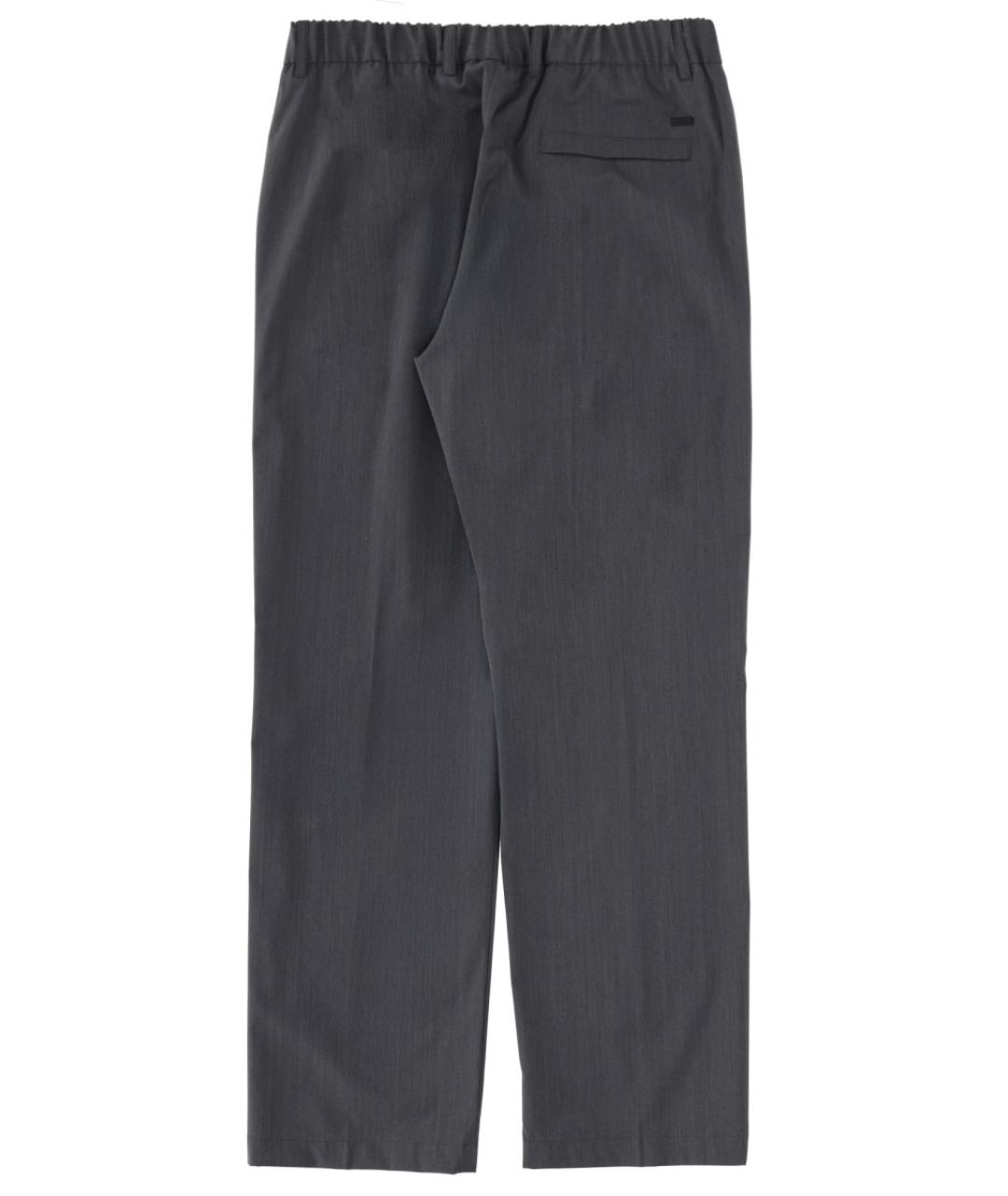 HERNO Серые шерстяные повседневные брюки, фото 2