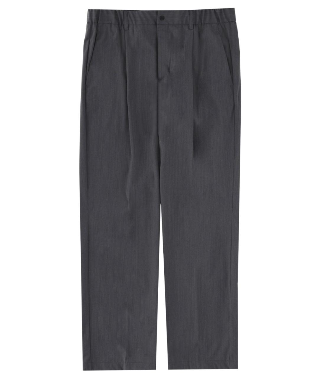 HERNO Серые шерстяные повседневные брюки, фото 1