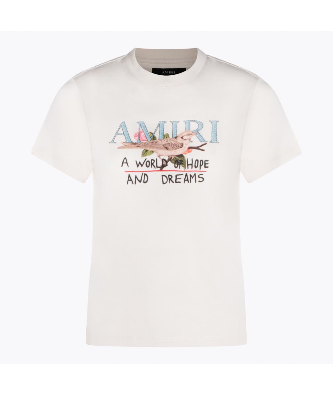 AMIRI Белая хлопковая футболка, фото 1