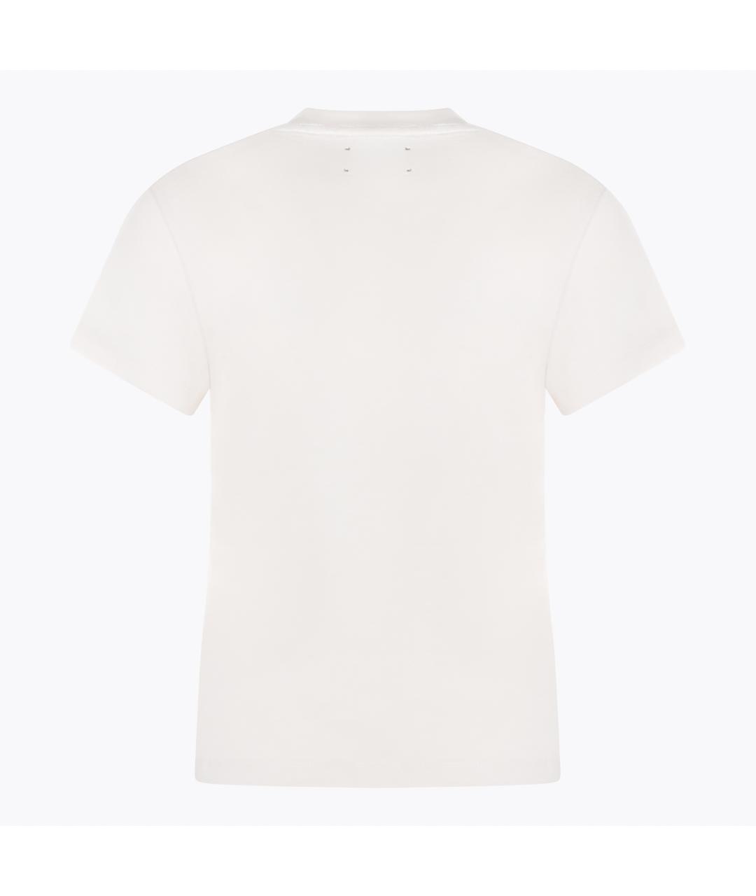 AMIRI Белая хлопковая футболка, фото 2