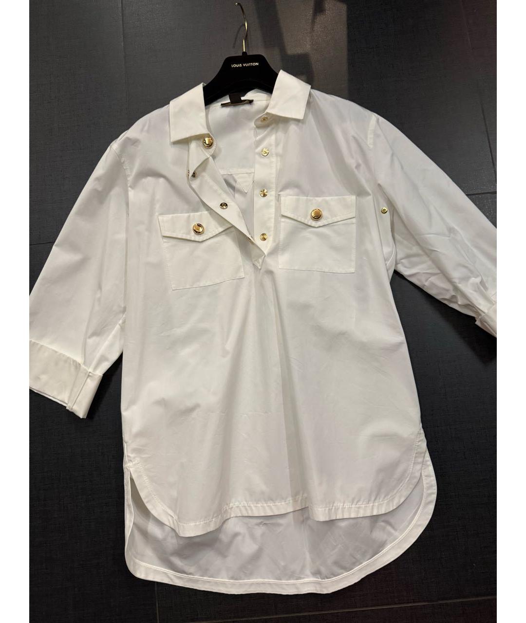 LOUIS VUITTON Белая хлопковая рубашка, фото 6