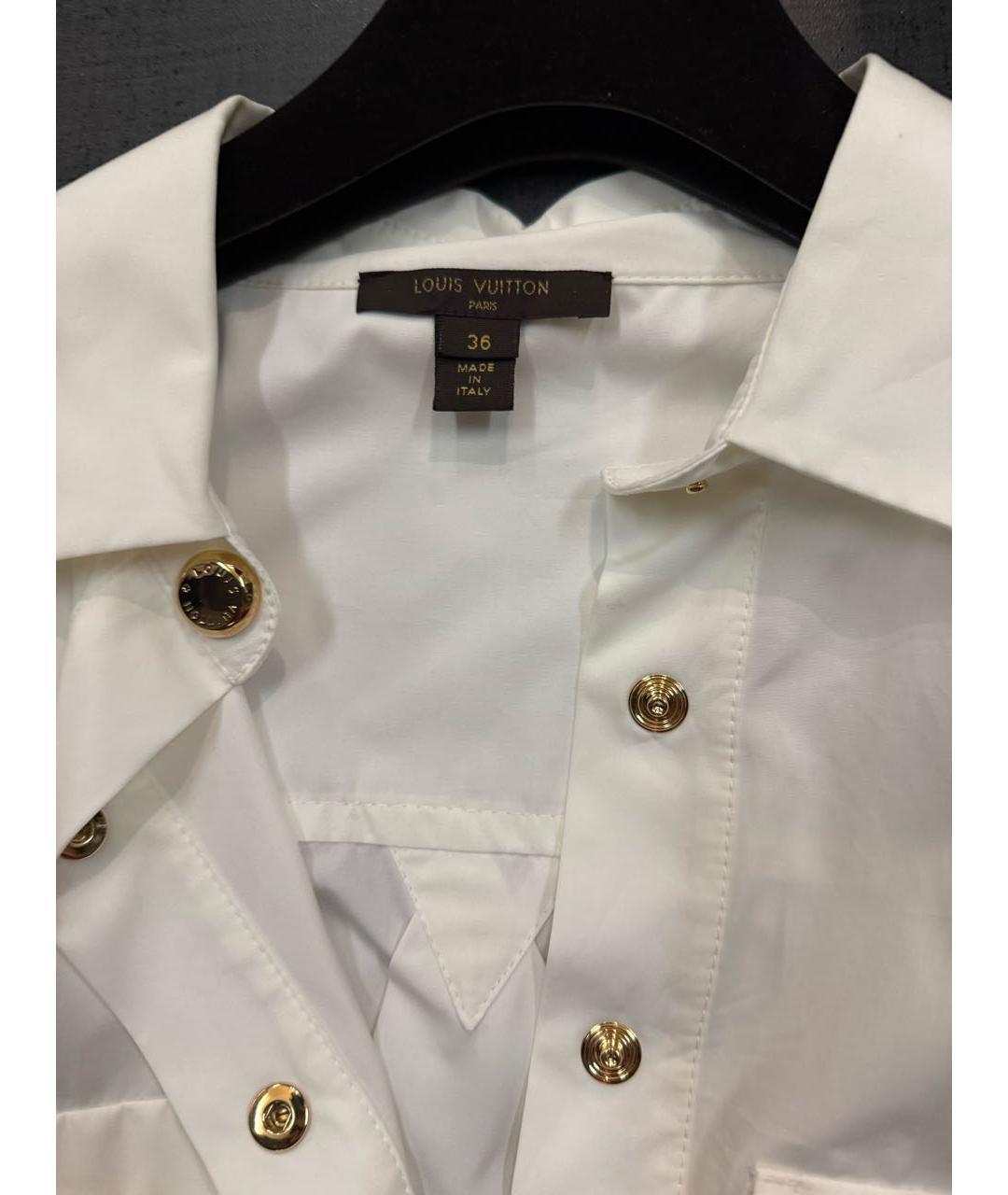 LOUIS VUITTON Белая хлопковая рубашка, фото 3