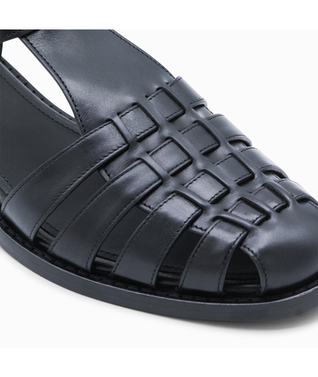 CHURCH'S Черные кожаные сандалии, фото 4