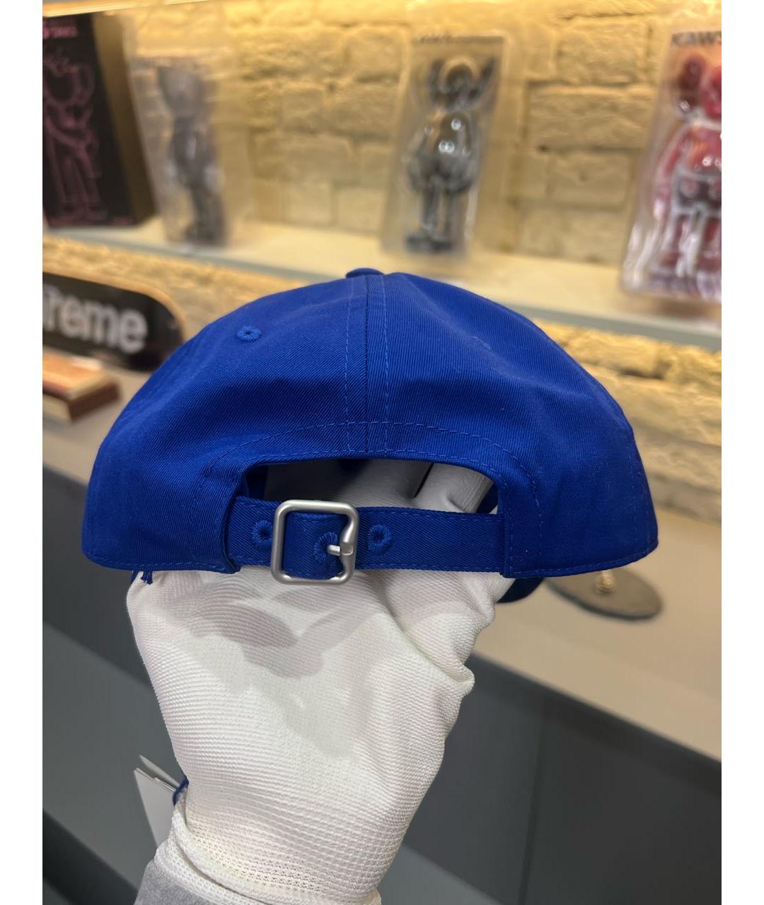 BURBERRY Синяя хлопковая кепка/бейсболка, фото 3