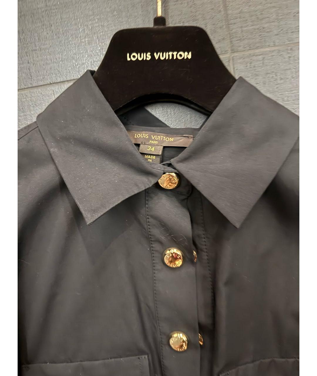 LOUIS VUITTON Черная хлопковая рубашка, фото 3