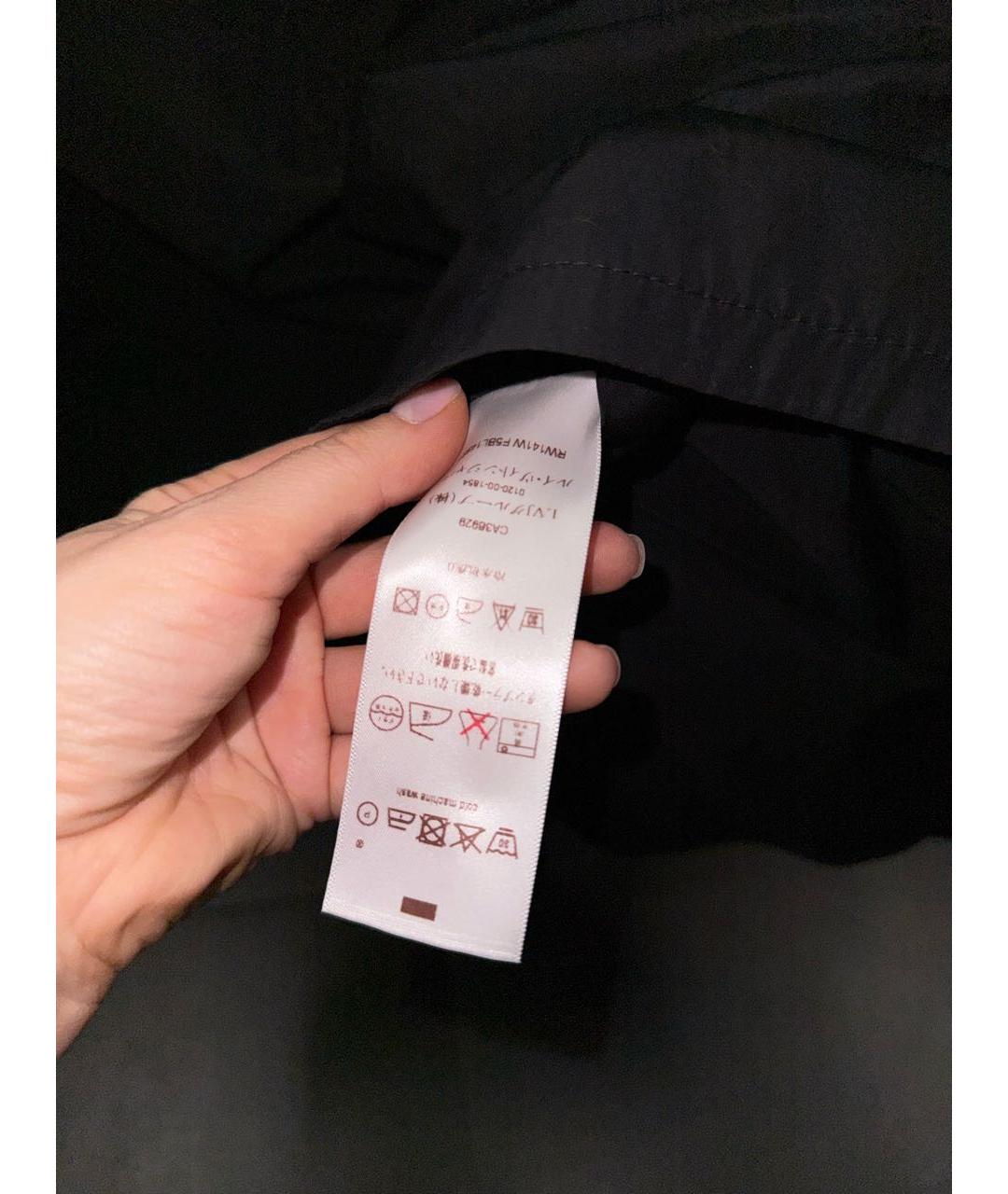 LOUIS VUITTON Черная хлопковая рубашка, фото 5