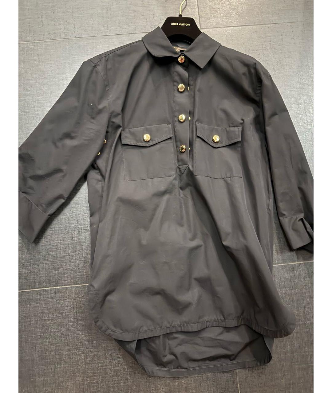 LOUIS VUITTON Черная хлопковая рубашка, фото 6