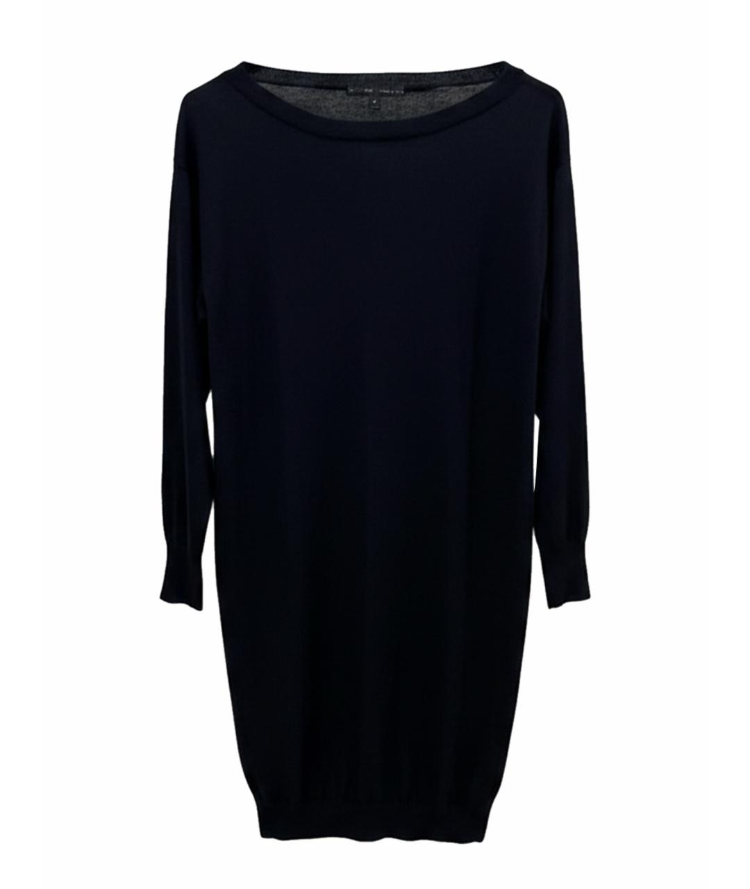 RALPH LAUREN Черное кашемировое повседневное платье, фото 1