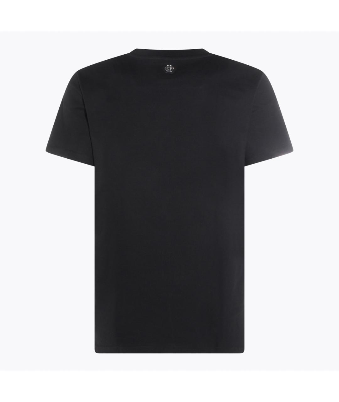 PHILIPP PLEIN Черная хлопковая футболка, фото 2