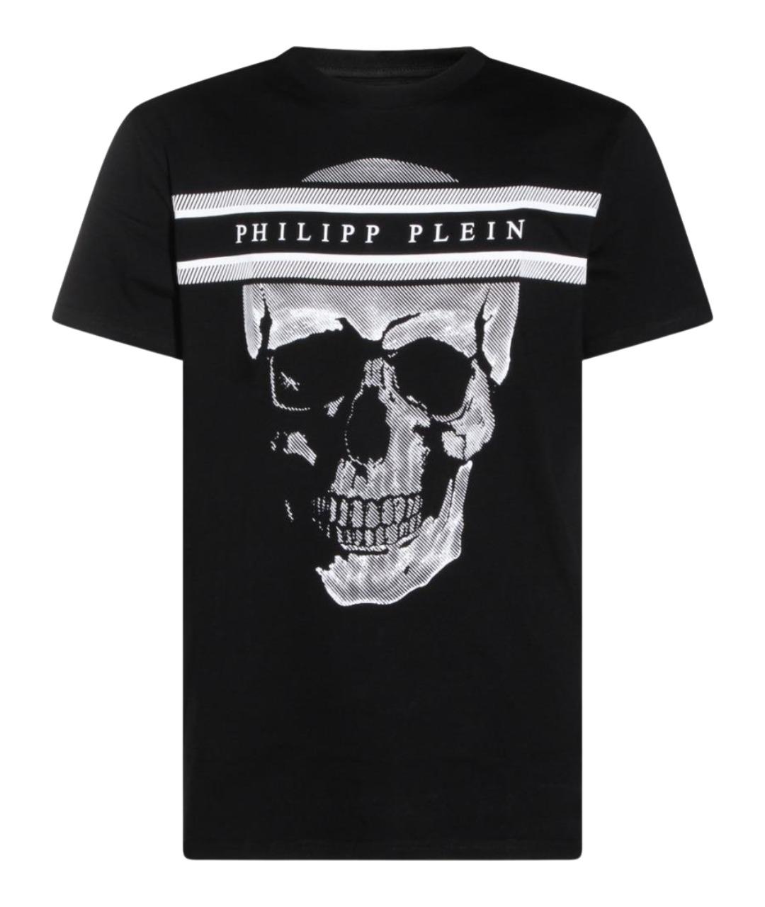 PHILIPP PLEIN Черная хлопковая футболка, фото 1