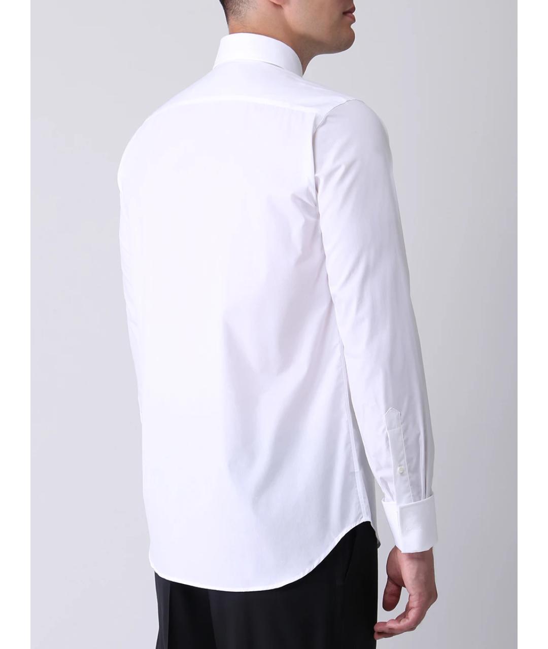 CANALI Белая хлопковая классическая рубашка, фото 3