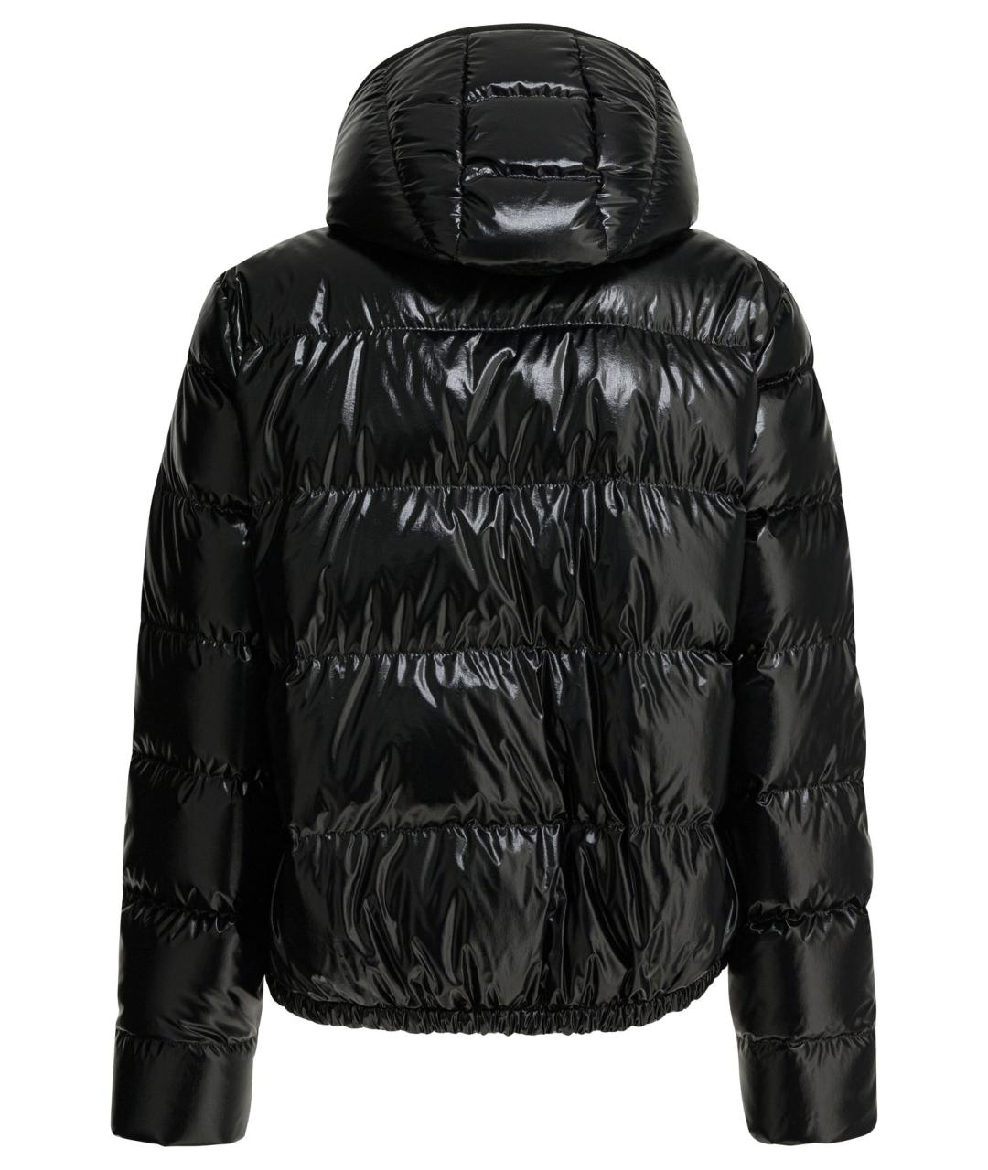 MONCLER Черный полиамидовый пуховик, фото 2