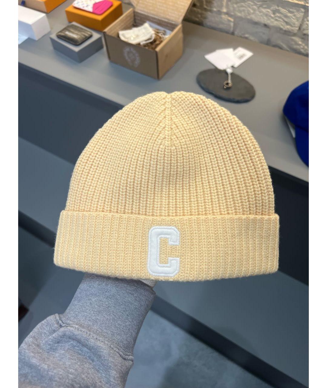 CELINE Желтая кашемировая шапка, фото 5