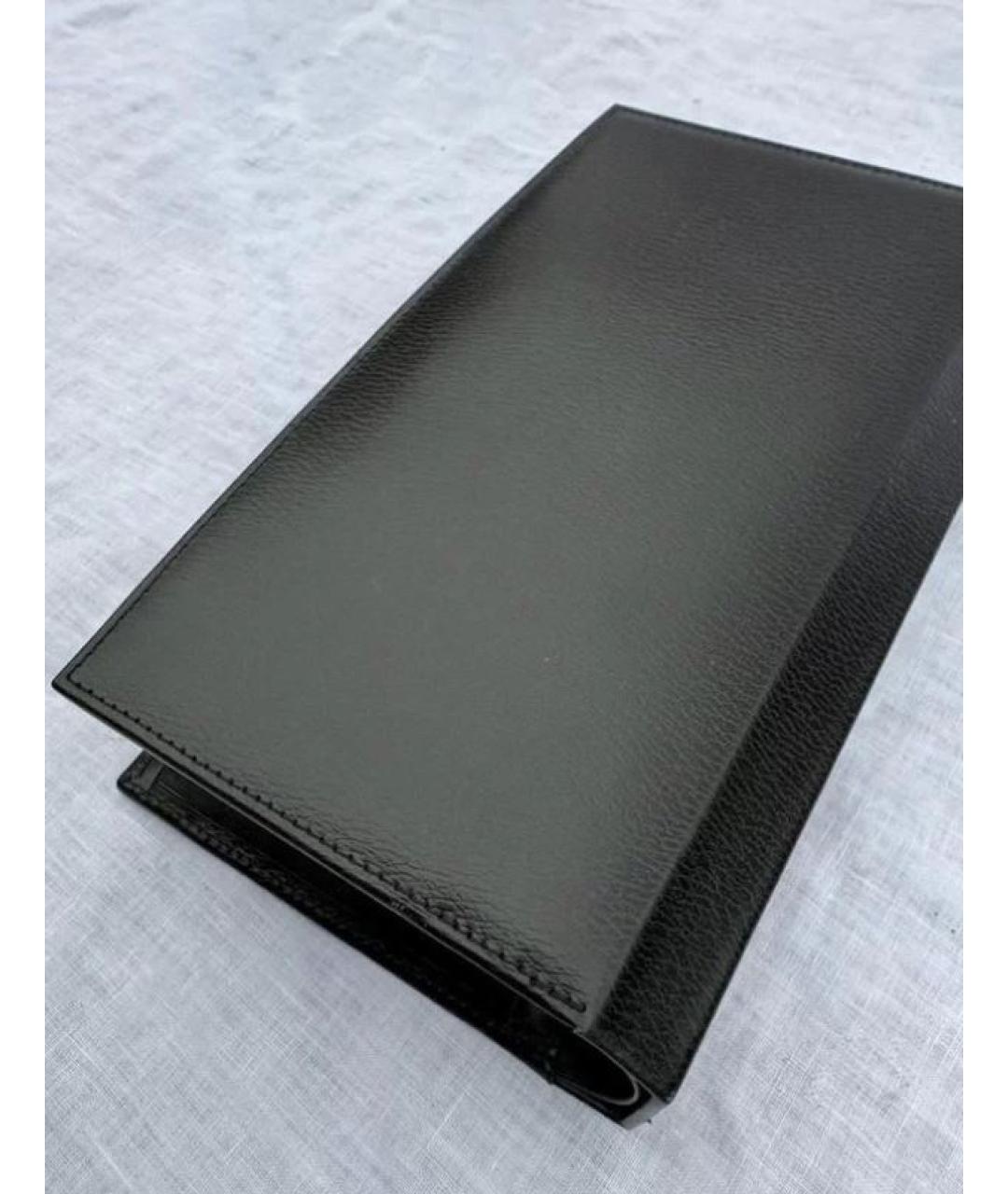 DUNHILL Черный кожаный кошелек, фото 7