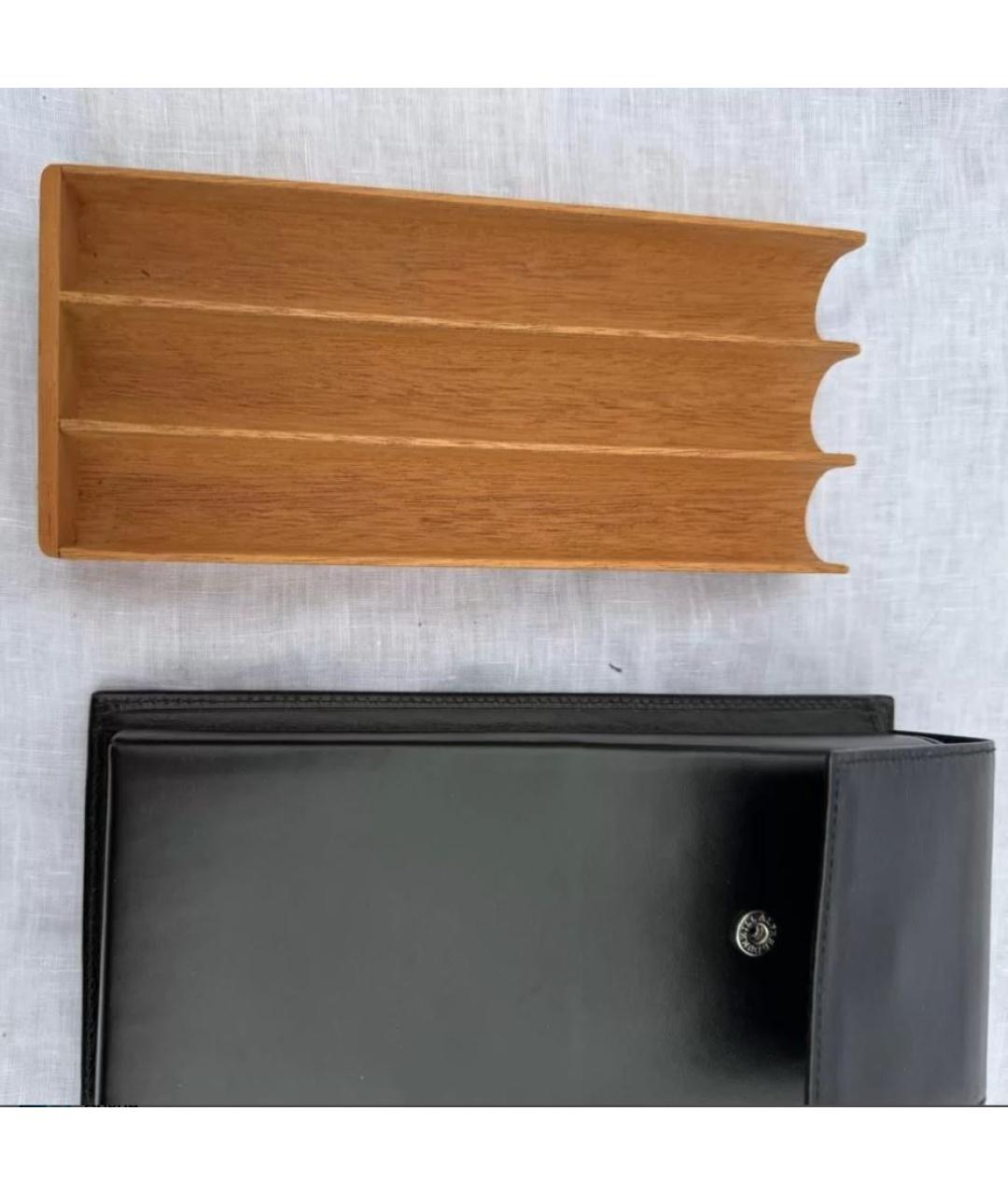 DUNHILL Черный кожаный кошелек, фото 4