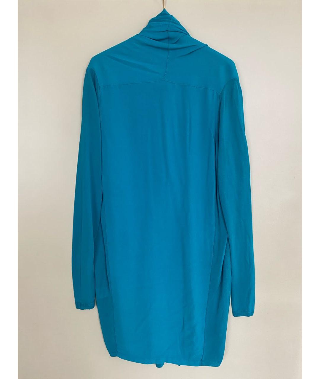 JO NO FUI Бирюзовый вискозный кардиган, фото 6